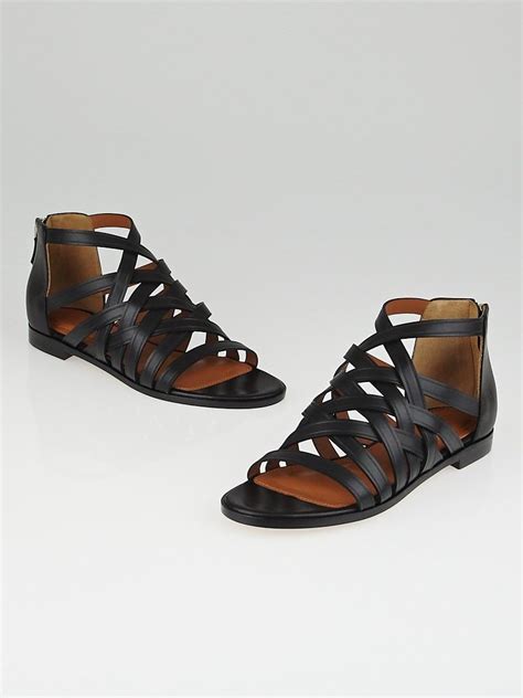 givenchy leather gladiator flat sandals|givenchy marshmallow sandals.